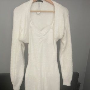 Forever 21 white dress w/shrug